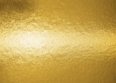 Altın arkaplan metalik altın folyo dokusu ya da parlak ambalaj kağıdı tasarım dekorasyonu için parlak sarı duvar kağıdı