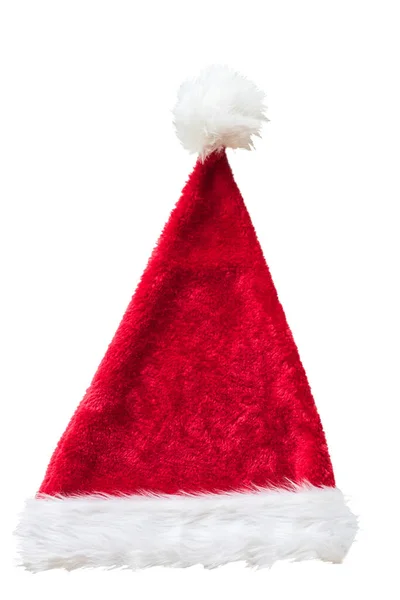 Santa Claus Helper Chapeau Costume Isolé Sur Fond Blanc Avec — Photo