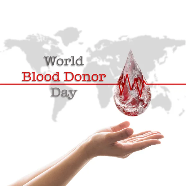 World Blood Donor Day Donation Charity Concept Element Image Furnished — Stock Photo, Image