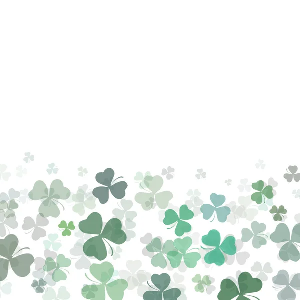 圣帕特里克日背景与洗发石三叶草 爱尔兰节庆的象征 — 图库照片