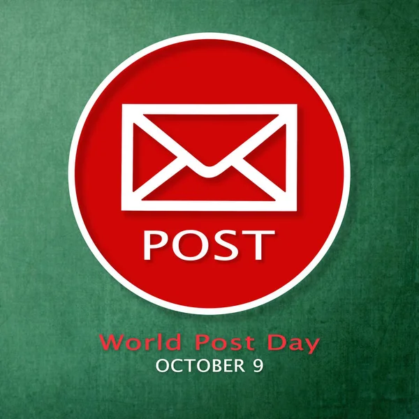 Día Mundial Del Post Octubre Para Celebración Del Aniversario Fiesta —  Fotos de Stock