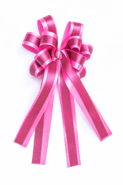 Ruban Couleur Rose Deux Tons Pour Noël Décoration Cadeau Nouvelle — Photo