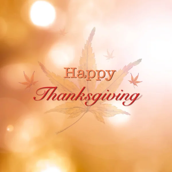Glad Thanksgiving Dag Semester Hälsning Illustration — Stockfoto