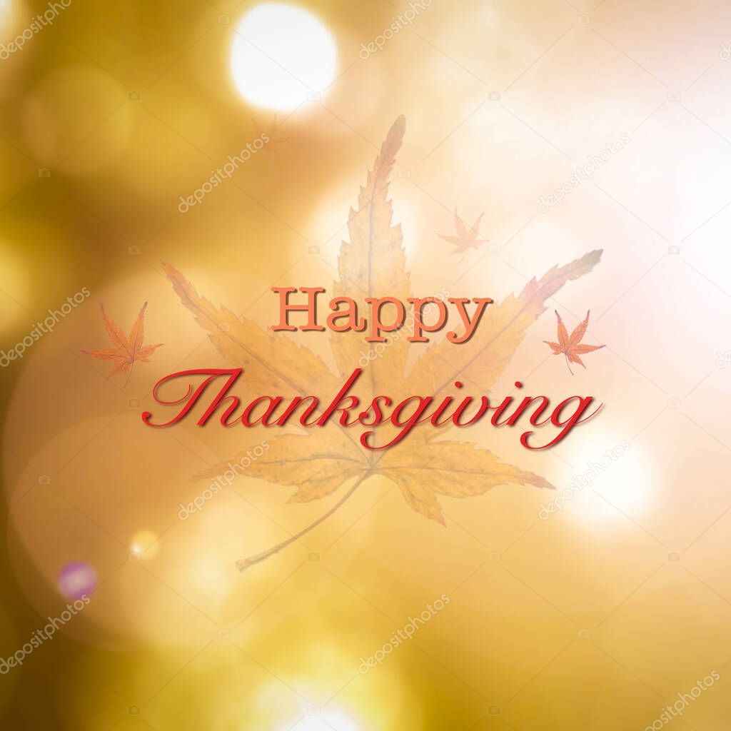 Happy thanksgiving day holiday greeting illustration