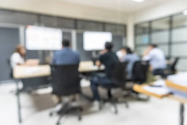 Antecedentes Reuniões Escritório Com Grupos Trabalho Empresários Discussão Sala Reuniões — Fotografia de Stock