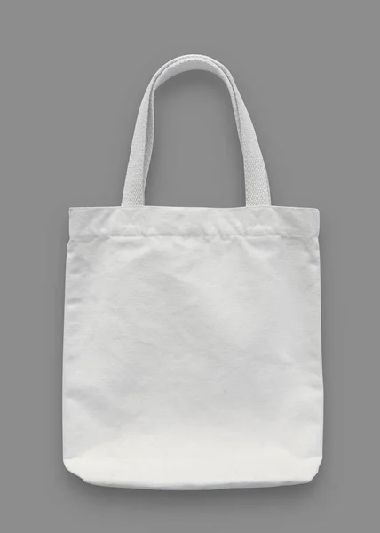 Tote Bag Attrappe Weiße Baumwollstoff Canvas Tuch Für Öko Einkaufssack — Stockfoto