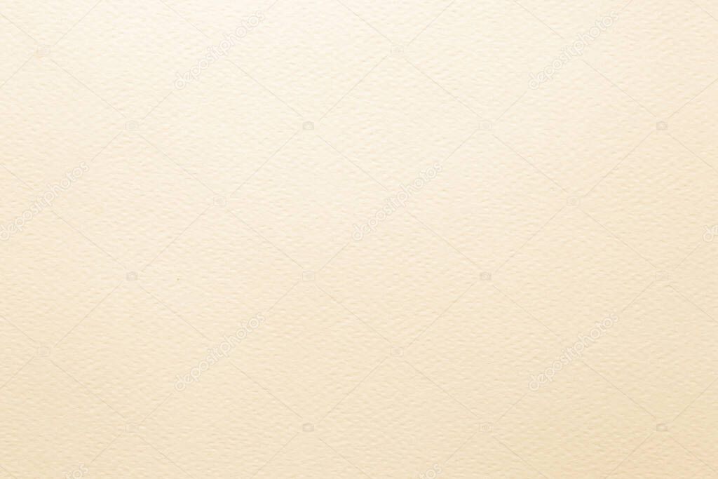 Cream tone water-color paper texture for watercolor coloring painting background