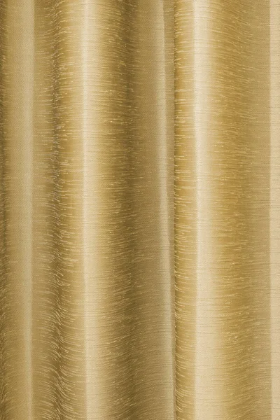 Brilhante Ouro Dourado Cor Metálica Tecido Sedoso Textura Cortinas Fundo — Fotografia de Stock