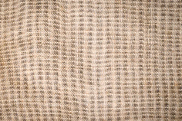 Patrón Textura Tejida Tela Saco Hesse Fondo Color Marrón Crema — Foto de Stock