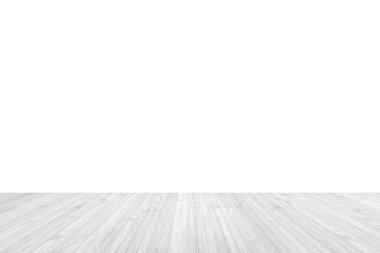 Beyaz arka planda bambu ahşap döşeme dokusu var.