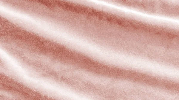 柔らかいふわふわのベルベットサテン生地で綿やウールで作られたローズゴールドピンクベルベットの背景やベロアフランネルテクスチャ金属色の素材 — ストック写真