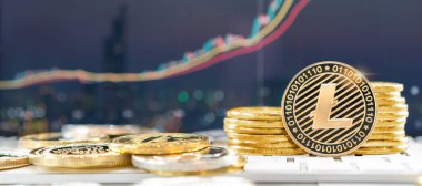 Litecoin LTC para kripto para dijital kripto para birimi jetonu defi ademi merkeziyetçi finansal bankacılık p2p iş ve internet bilgisayar teknolojisi yoluyla dünya borsası yatırım