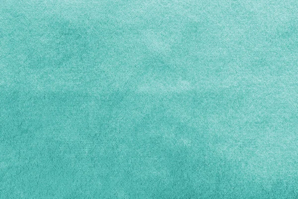 Teal Fundo Veludo Azul Turquesa Verde Veludo Flanela Textura Feita — Fotografia de Stock