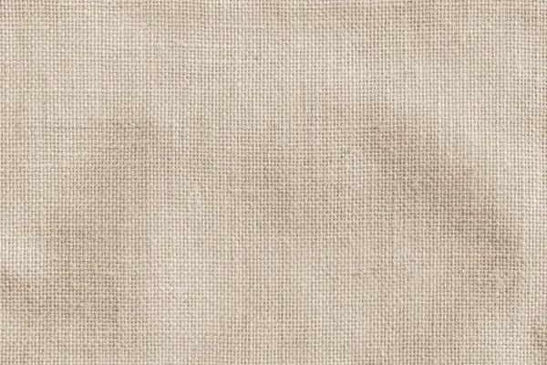 Tejido Tela Saco Hesse Textura Fondo Color Marrón Crema Beige — Foto de Stock