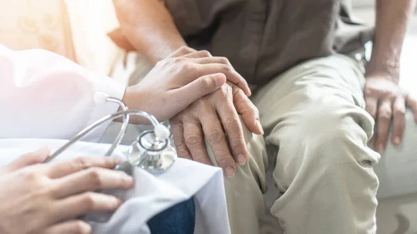 Parkinson Patient Alzheimer Senior Arthritis Person Zur Unterstützung Des Geriatrischen — Stockfoto