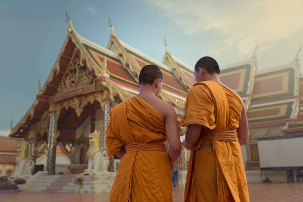 Parte de trás Novice Monk — Fotografia de Stock