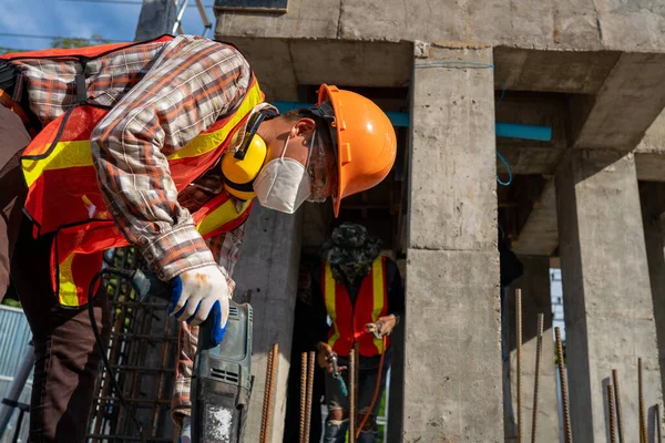 Trabajador Sitio Construcción — Foto de Stock