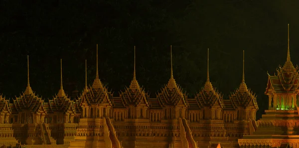 Wax kasteel Festival in Sakhon Nakon, Thailand. — Stockfoto