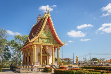 Buddhist temple in laos clipart