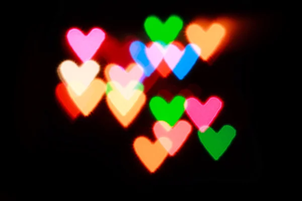 Kalp şekli ışık görüntü arka planı için — Stok fotoğraf