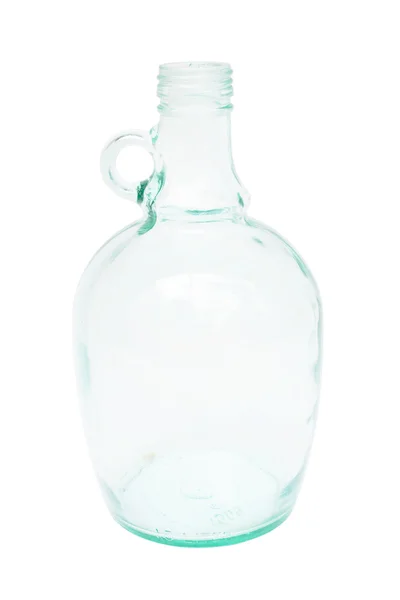 Empty glass bottle on white background Royalty Free Stock Photos