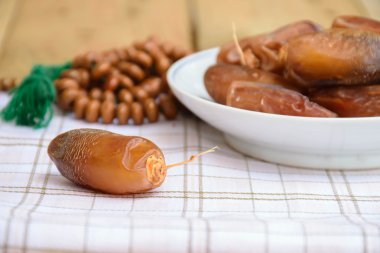 Muslim will breaking their fasting with a date palm