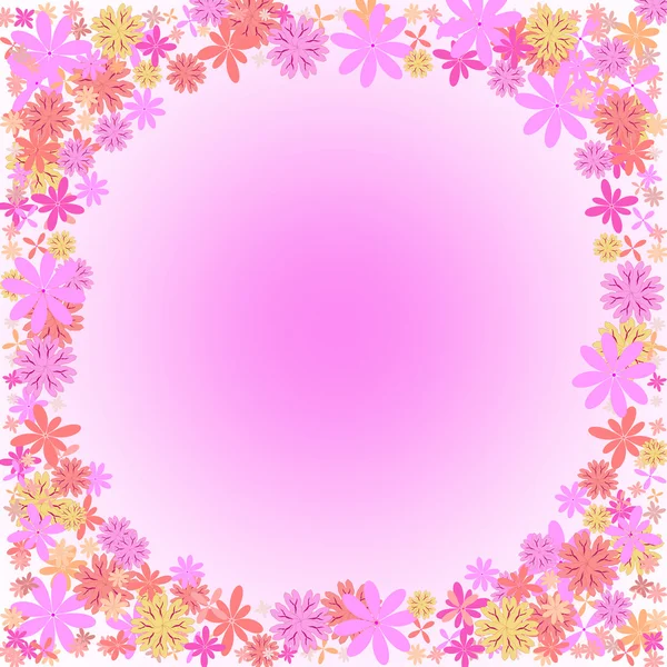 Flower for frame pattern — Stock Photo, Image