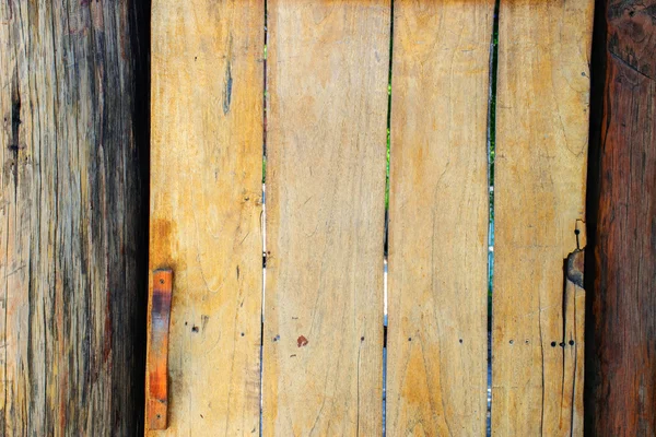 Wood door front yard for  background — Stock Photo, Image