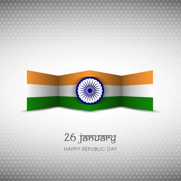 印度共和国日图解 1月26日 — 图库矢量图片