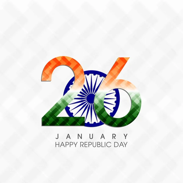 Ilustración Del Día República India Enero — Archivo Imágenes Vectoriales