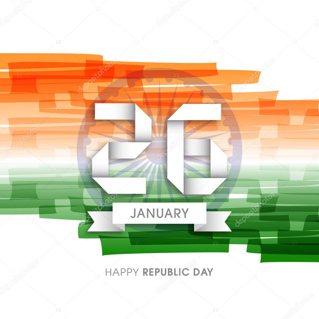 Illustration of Indian republic day,26th January. 