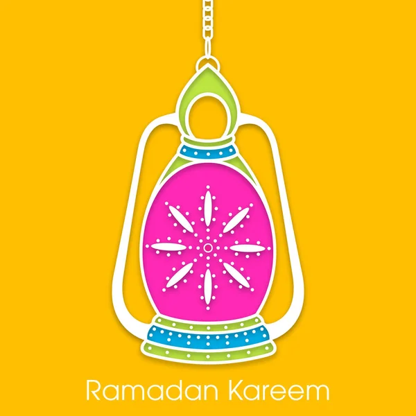 Ramadan Kareem Wenskaart Voor Islamitische Festivalgelegenheid — Stockvector