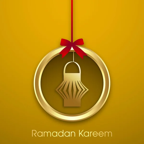 Ramadan Kareem Wenskaart Voor Islamitische Festivalgelegenheid — Stockvector