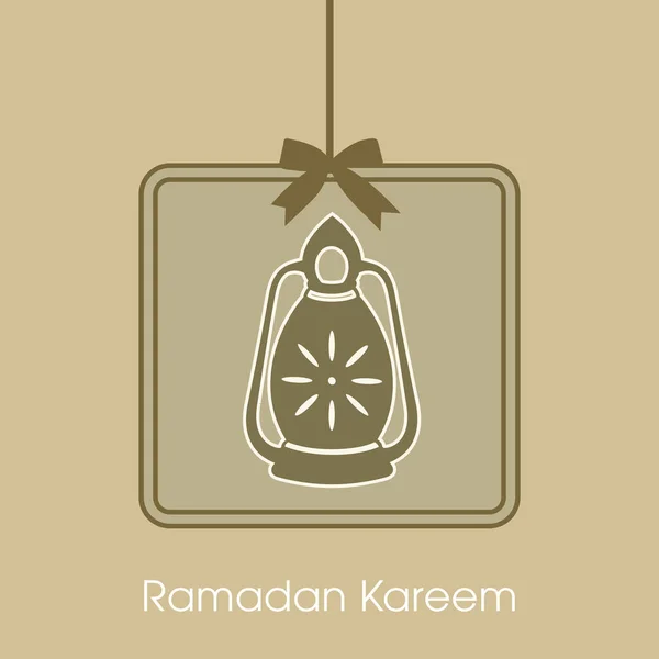 Ramadan Kareem Cartão Saudação Para Ocasião Festival Muçulmano —  Vetores de Stock