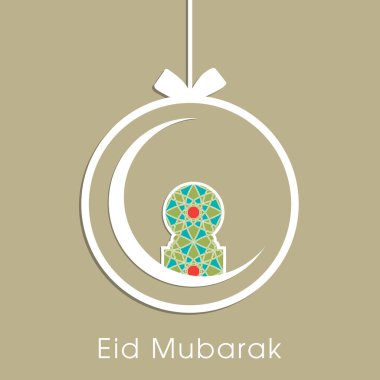 Bayram kutlamaları için Mübarek 'in tasviri Müslüman cemaat festivalini kutladı.