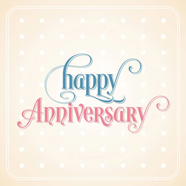 Ilustracja Wektora Happy Anniversary Celebration — Wektor stockowy