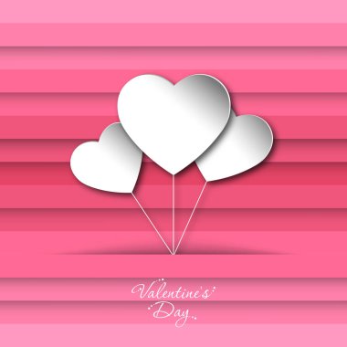 Güzel kaligrafi ile Sevgililer Günü 'nün canlandırması.