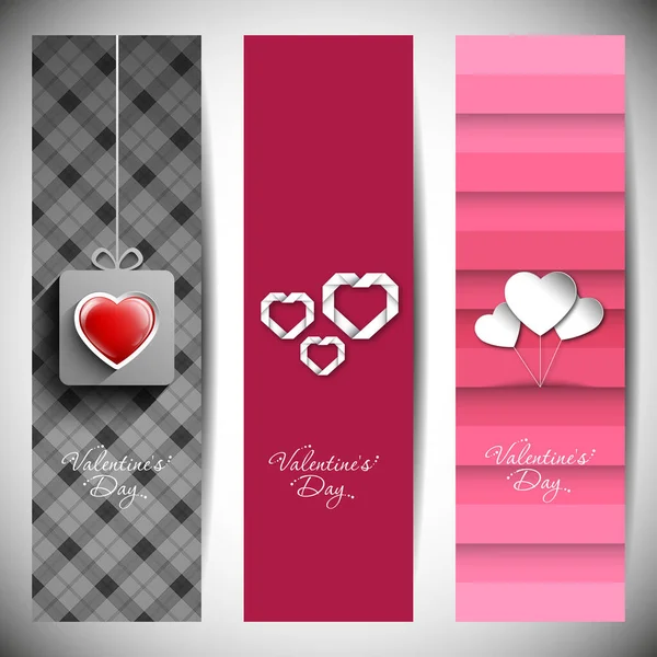 Website Header Banner Valentine Day Beautiful Calligraphy — Stock Vector