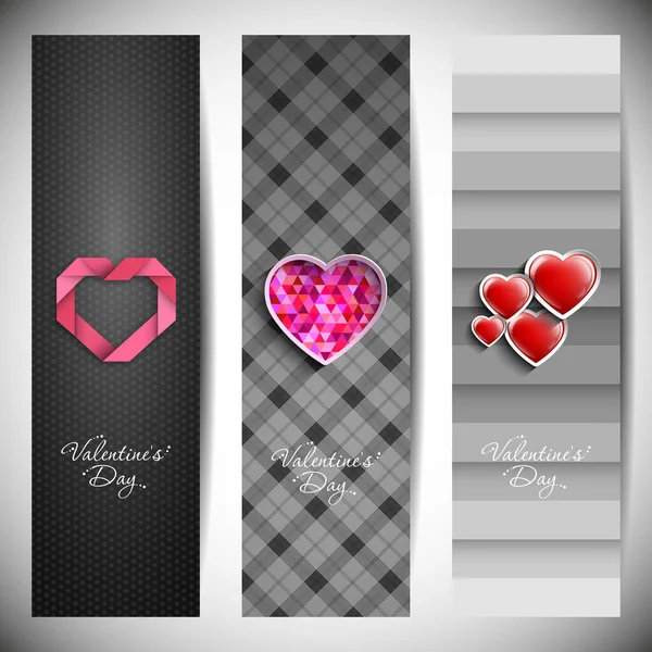 Website Header Banner Valentine Day Beautiful Calligraphy — Stock Vector