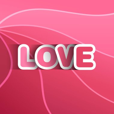 Güzel kaligrafi ile Sevgililer Günü 'nün canlandırması.