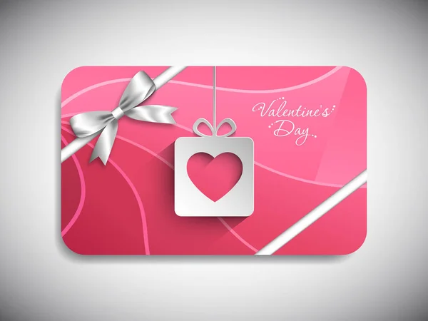 Tarjeta Regalo Del Día San Valentín Con Hermosa Caligrafía — Archivo Imágenes Vectoriales