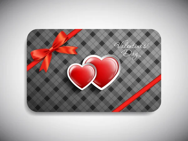 Kartu Hadiah Hari Valentine Dengan Kaligrafi Yang Indah - Stok Vektor