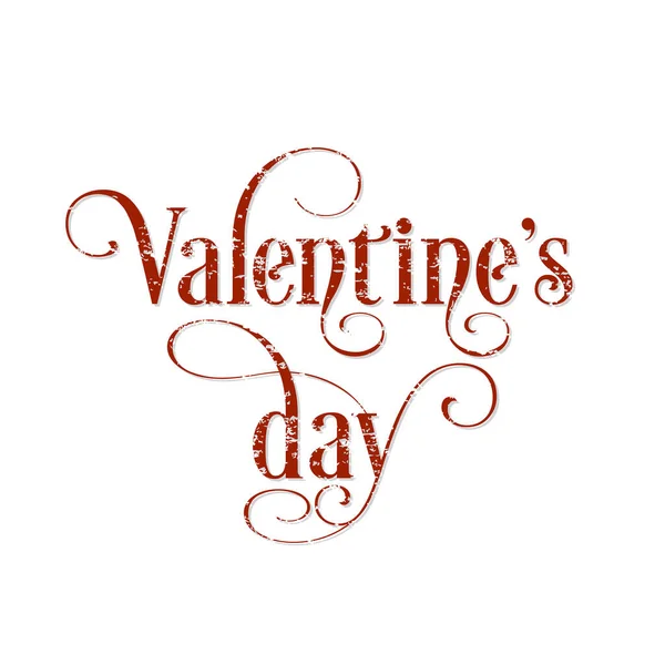 Ilustrace Valentýna Krásnou Kaligrafií — Stockový vektor