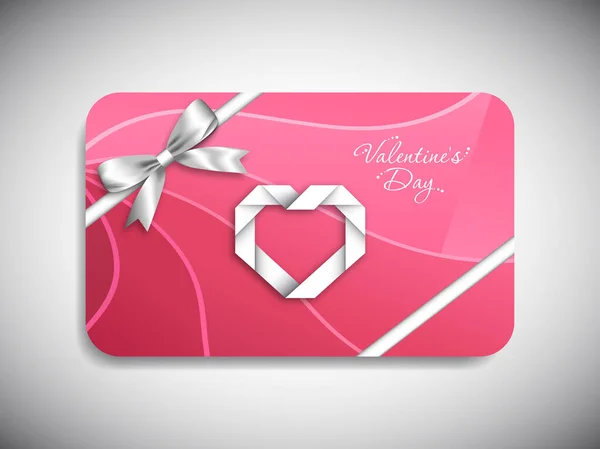 Tarjeta Regalo Del Día San Valentín Con Hermosa Caligrafía — Vector de stock