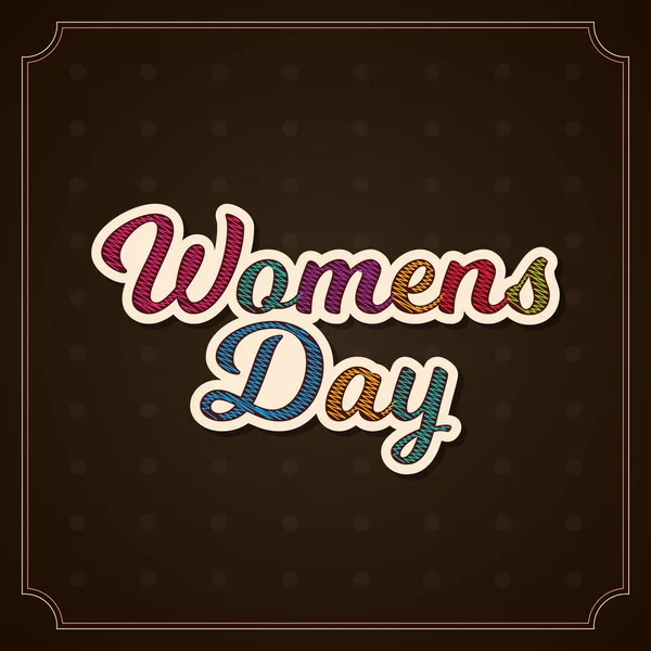 Illustration International Women Day Eighth March — Stock Vector