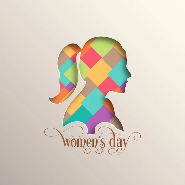 Illustration International Women Day Eighth March — Stock Vector