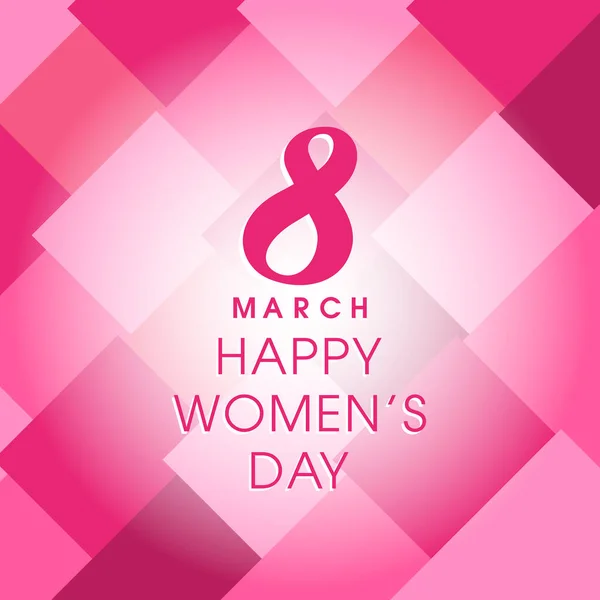 Uluslararası Kadınlar Günü Nün Görünümü Mart — Stok Vektör
