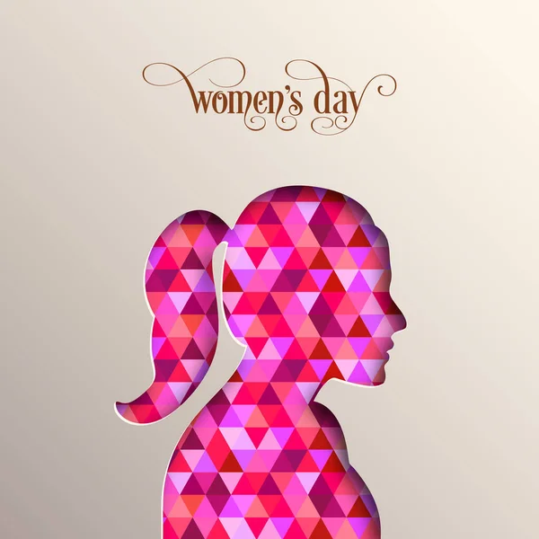 Illustration International Women Day Eighth March — Stock Vector