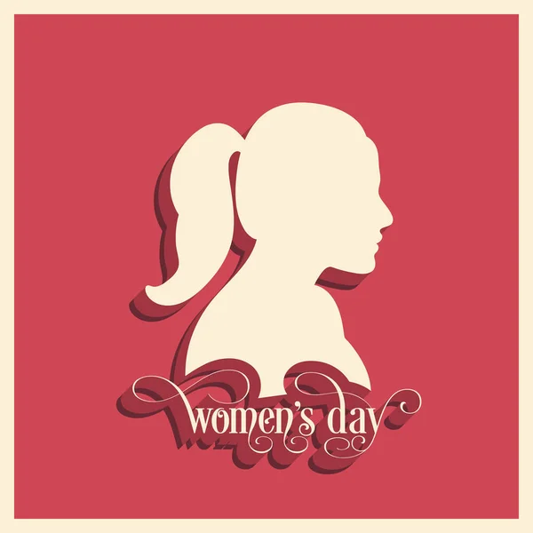 Иллюстрация Международного Женского Дня Марта — стоковый вектор