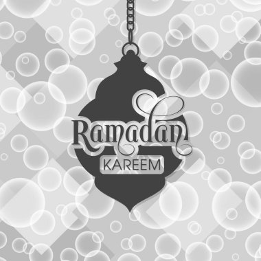 Müslüman cemaati kutlaması için Ramazan tebrik kartı..